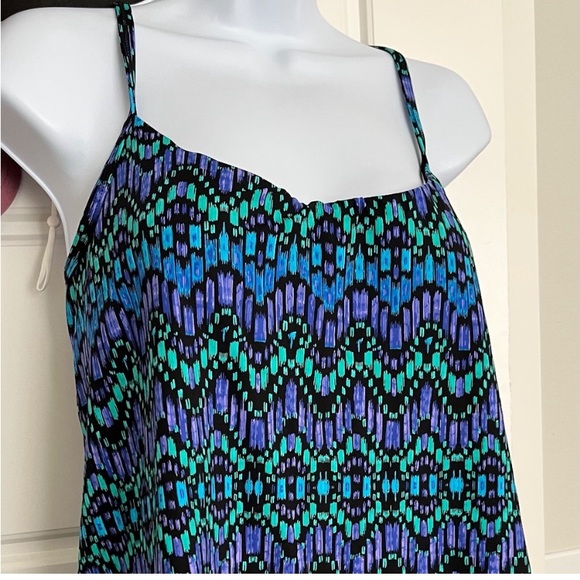 NWT Women's Tankini Top, DREAMSUIT by
Miracle Brands. Black Blue Purple. - Picture 1 of 10